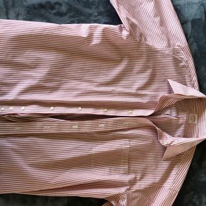 Brooks Brothers red and white striped dress shirt